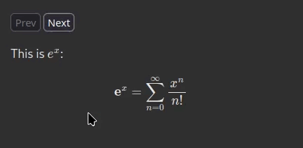 GIF showing MathJax typesetting everything dynamically.